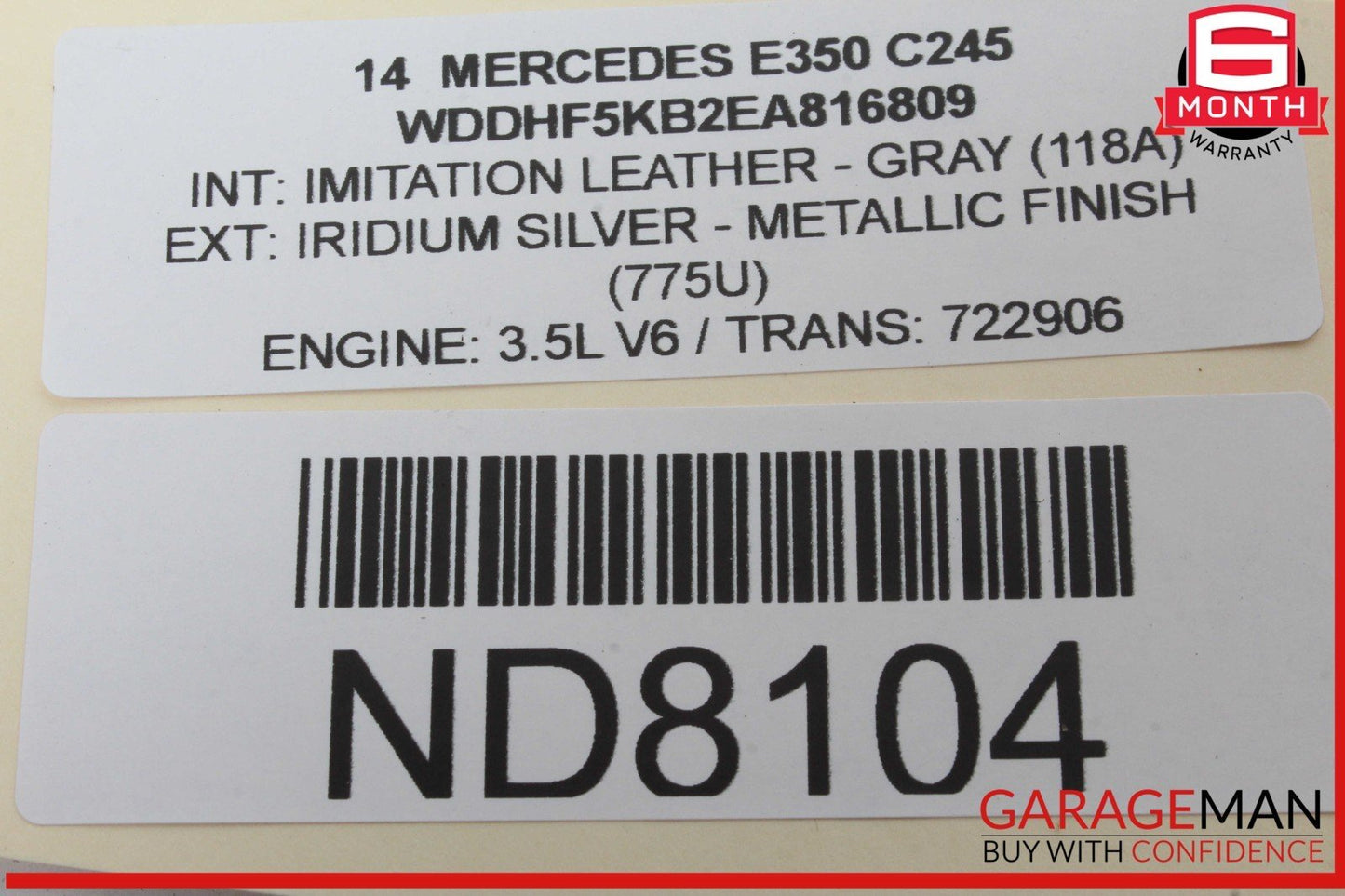08-18 Mercedes W212 E350 CLS500 C250 Rear Left Side Door Control Module Unit OEM