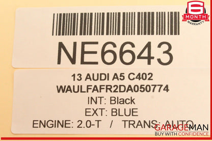 09-17 Audi A5 Q5 A4 S4 S5 Front Left Driver Side Sun Visor Gray 8U0857551D OEM