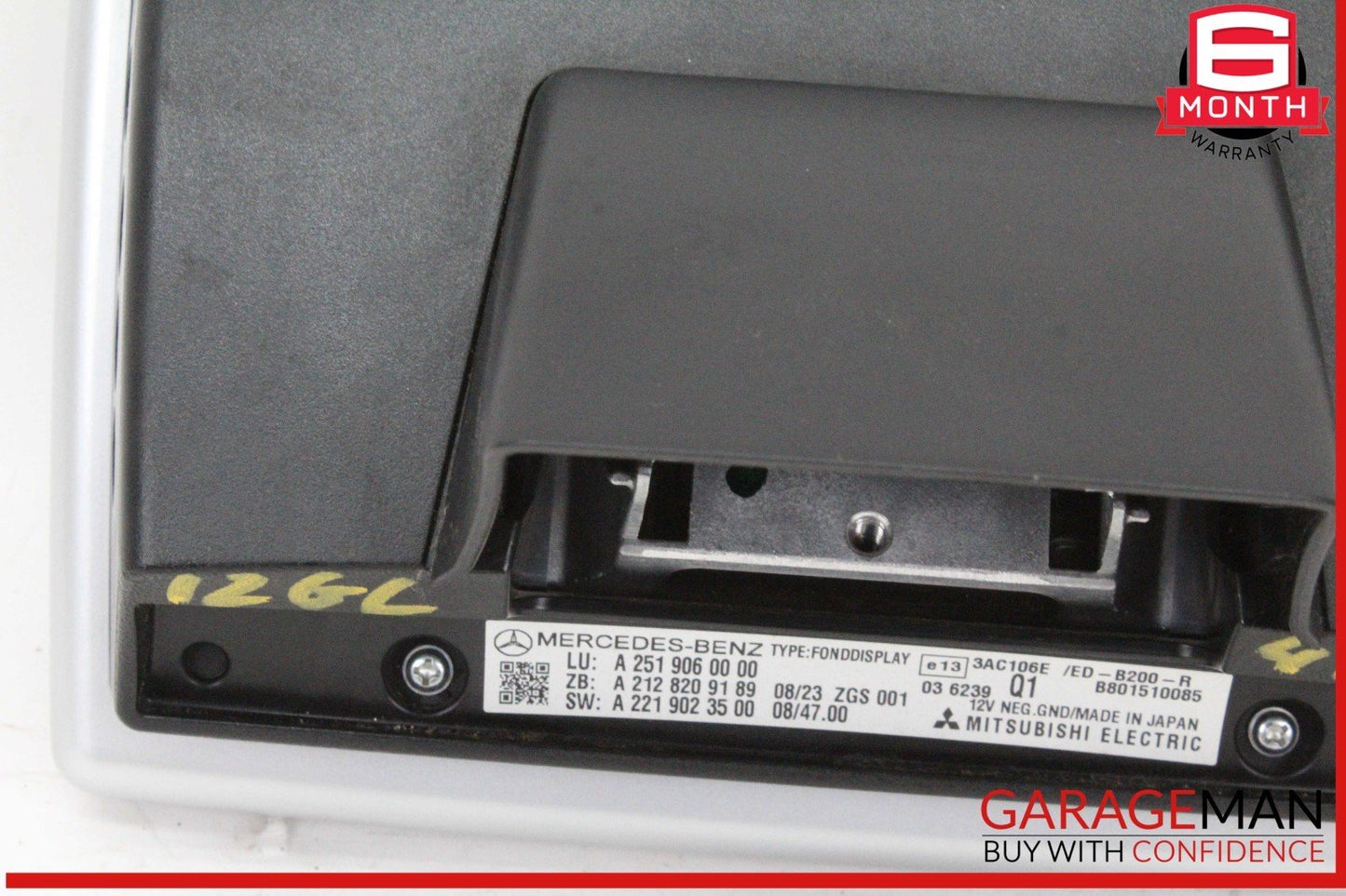 09-13 Mercedes X164 GL450 4MATIC Left or Right Side Headrest Screen Monitor OEM