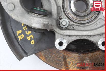 08-14 Mercedes W212 E350 Rear Right Side Spindle Knuckle Hub Bearing Brake Rotor