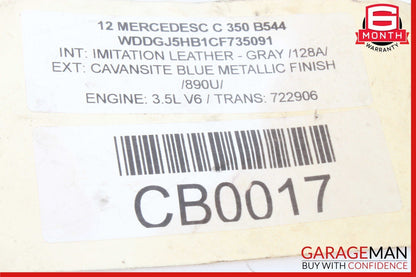 08-20 Mercedes W204 C300 SLK250 Front Left Side Spindle Knuckle Hub Bearing OEM