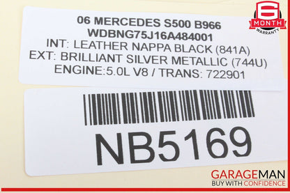 00-06 Mercedes W220 S500 Center Console Rear Air Vent 2208300654 OEM
