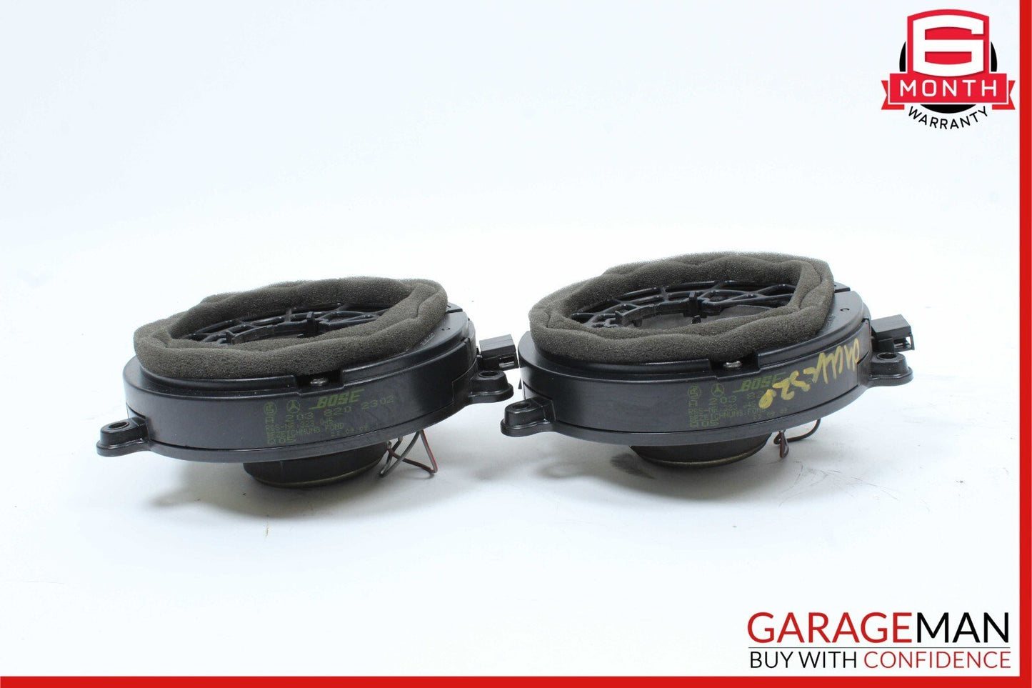 03-09 Mercedes W209 CLK320 CLK500 Front Right & Left Side Door Speaker Set OEM