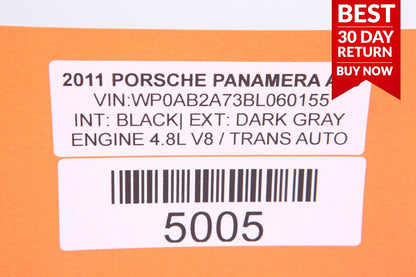 10-15 PORSCHE 970 PANAMERA FRONT RIGHT DASHBOARD DASH TRIM PANEL COVER A28 OEM