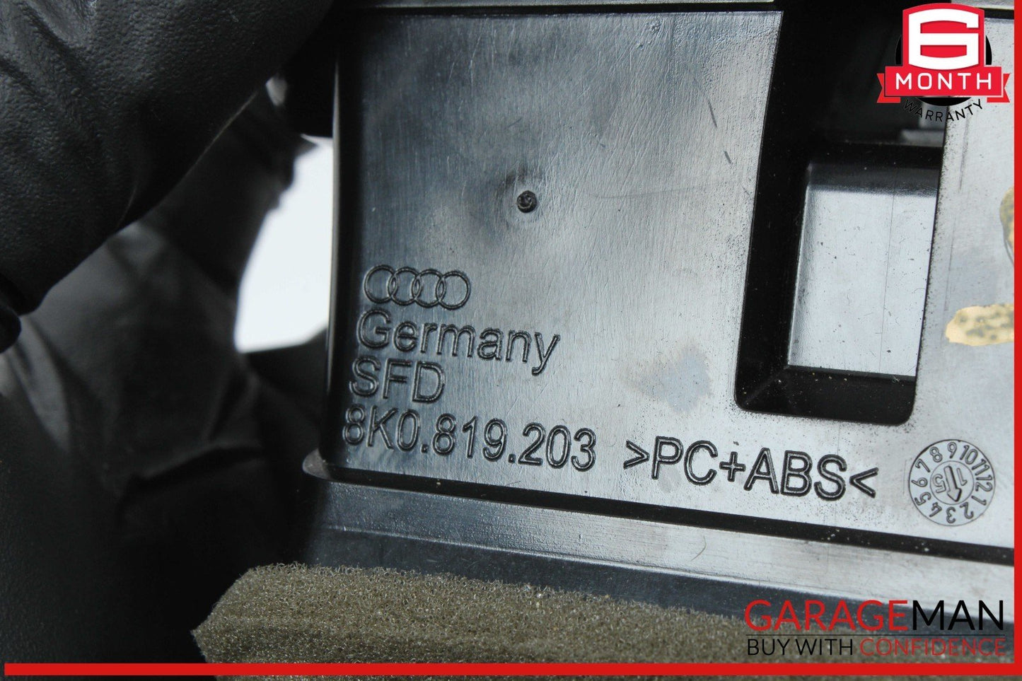 13-17 Audi Q5 Rear Center Console Heater AC A/C Air Vent 8K0819203 OEM