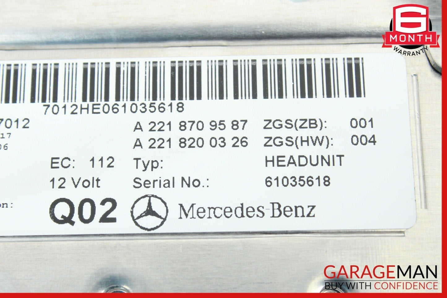 07-09 Mercedes W221 S600 S550 Navigation Command Head Unit CD Audio Player OEM