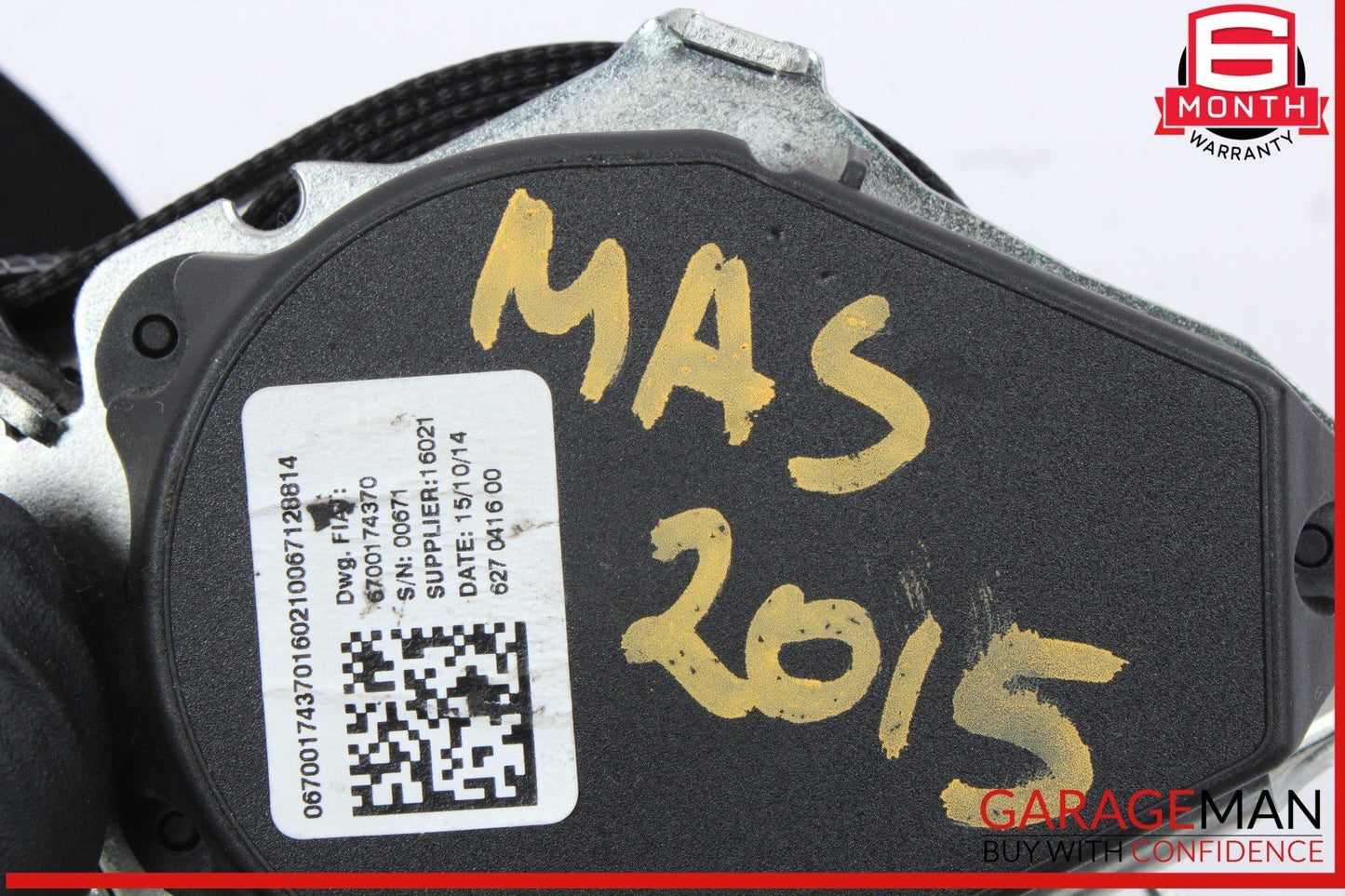 14-22 Maserati Ghibli Rear Left or Right Side Seat Belt Seatbelt Retractor OEM