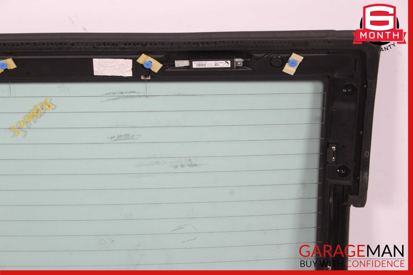 03-12 Mercedes R230 SL500 SL550 Rear Back Windshield Glass Panel Assembly OEM