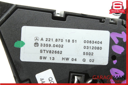 07-14 Mercedes S550 CL550 Front Left Side Seat Control Memory Controller Switch