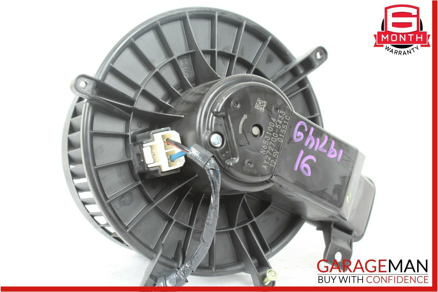 14-17 Maserati Ghibli A/C AC Heater Blower Motor Fan Assembly