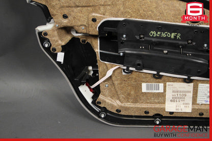 07-09 Mercedes W211 E350 Front Right Interior Door Panel Cover Assembly Gray