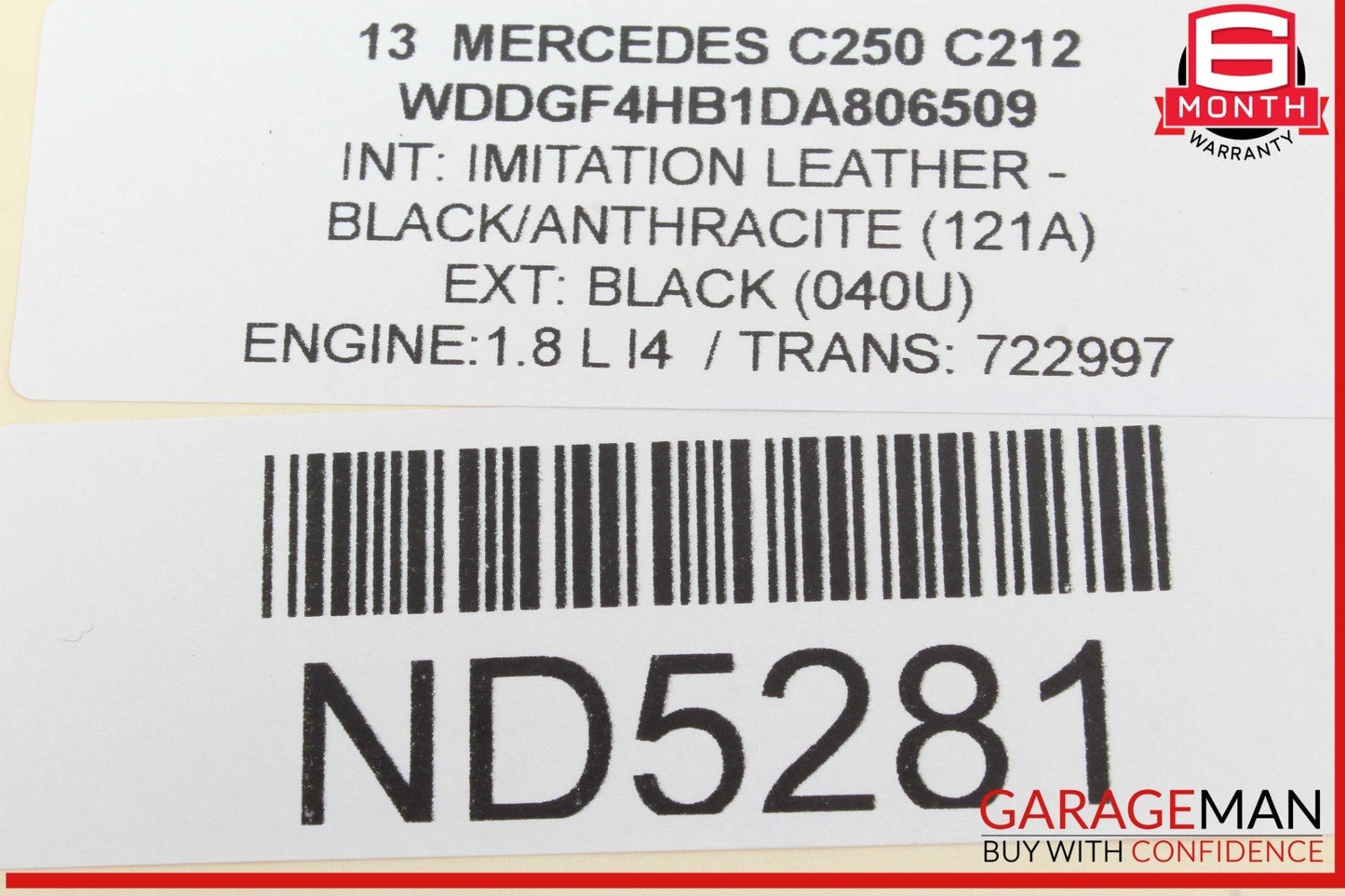 12-14 Mercedes W204 C250 C350 Dash AC A/C Air Vent Grill Left Side OEM