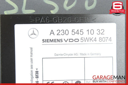 03-06 Mercedes R230 SL500 SL55 AMG Keyless Go Entry Control Module OEM