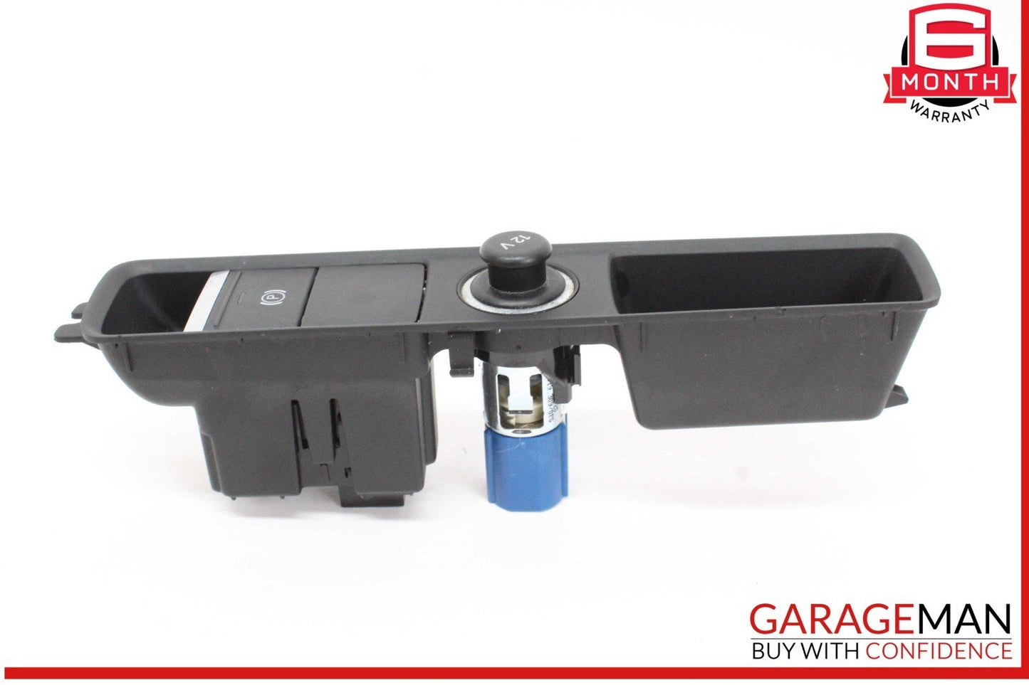 19-24 Audi Q3 Front Center Console Parking Brake Switch w/ Power Outlet OEM