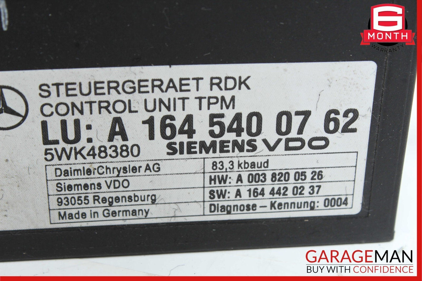 06-13 Mercedes W219 CLS550 R350 E350 TPMS Tire Pressure Control Module Unit OEM