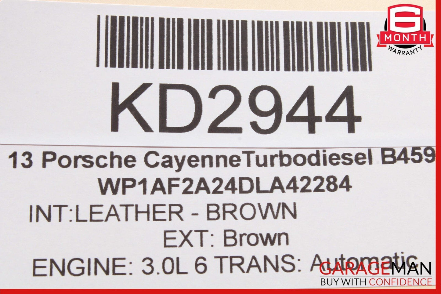 11-17 Porsche Cayenne 958 Front Right Side Blind Spot Sensor Control Module Unit