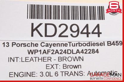 11-17 Porsche Cayenne 958 Front Right Side Blind Spot Sensor Control Module Unit