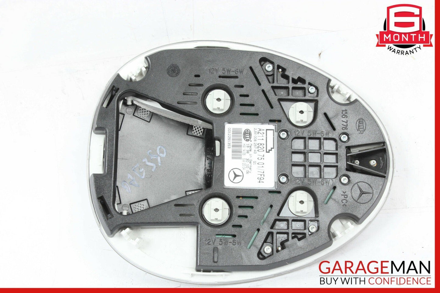 03-11 Mercedes CLS63 AMG E500 Rear Overhead Dome Light Lamp Reading Map Gray