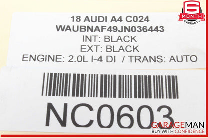 17-24 Audi A4 Rear Left Driver Side Exterior Door Handle Gray OEM