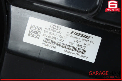 16-18 Audi A7 A6 S7 S6 RS7 Rear Trunk Subwoofer Sub Woofer Audio Speaker Box OEM