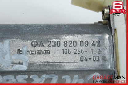 03-09 Mercedes W209 CLK550 CLK500 Front Right Door Window Regulator Motor Unit
