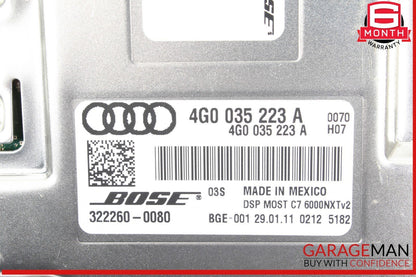2012-2018 Audi A7 Audio Sound Amplifier Module Bose 4G0035223A OEM