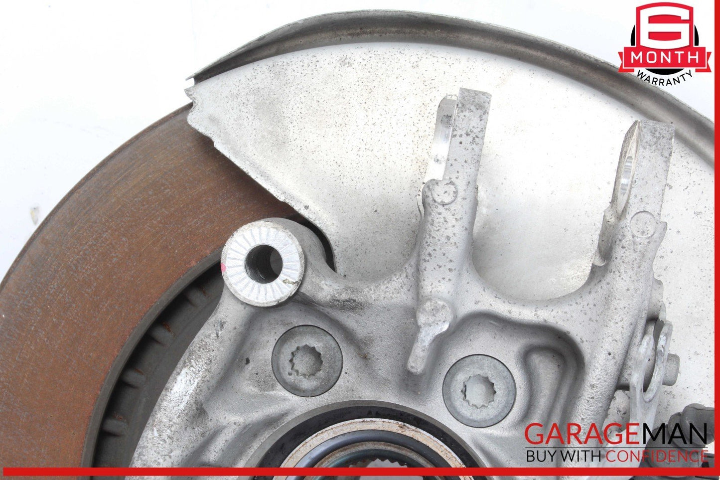 09-18 Audi A6 SQ5 A7 Rear Right Side Spindle Knuckle Wheel Hub w/ Rotor Disc OEM