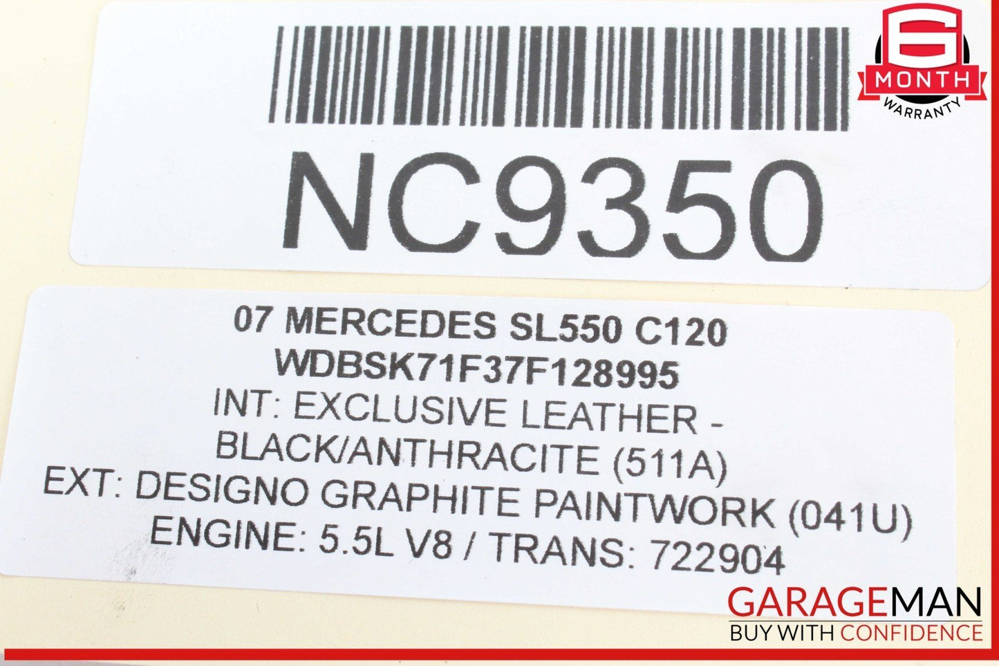 07-12 Mercedes R230 SL550 Sachs Rear Left ABC Hydraulic Shock Absorber OEM