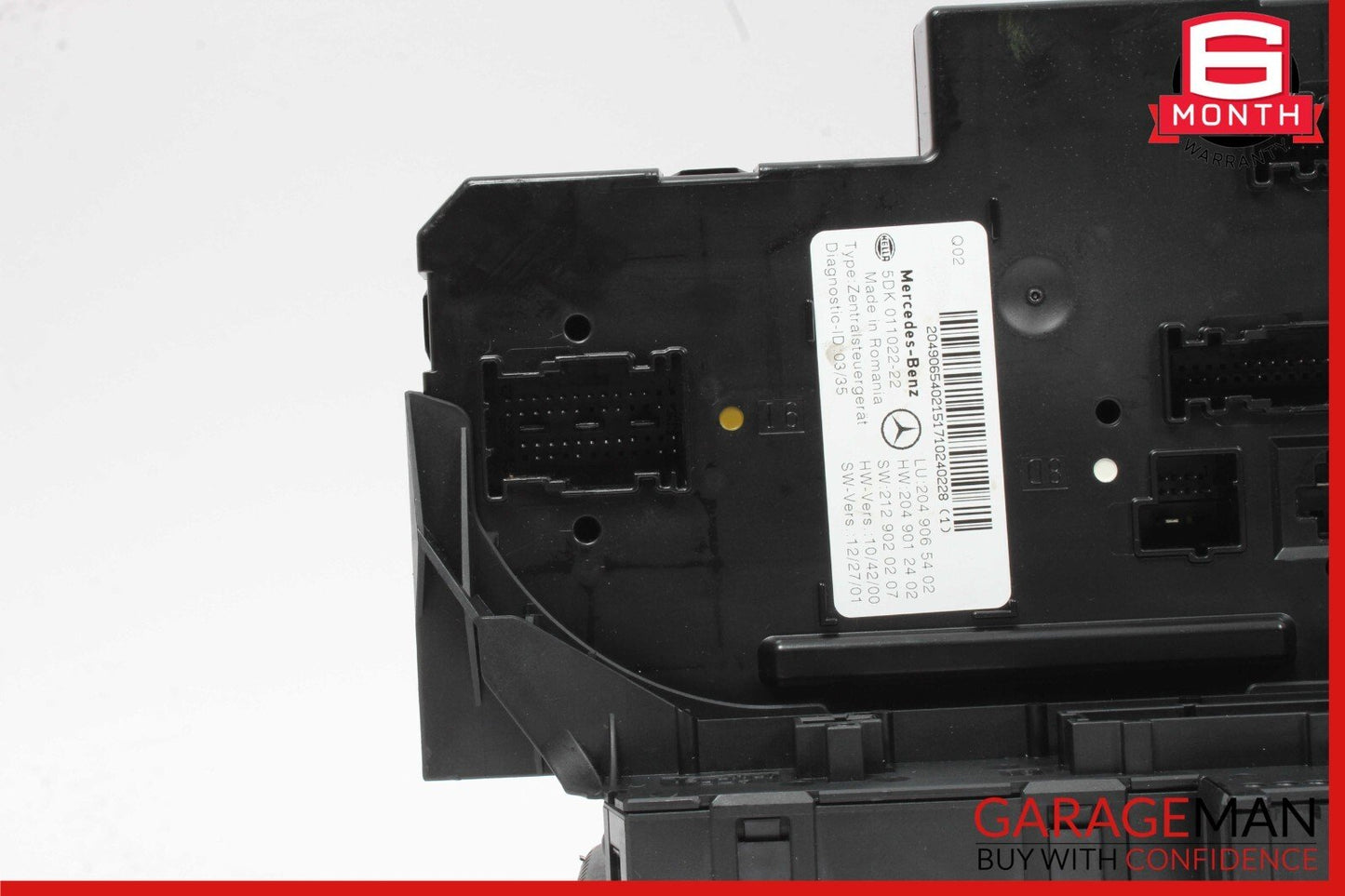 12-14 Mercedes W204 C250 C63 AMG Rear SAM Module Relay Fuse Junction Box Assy