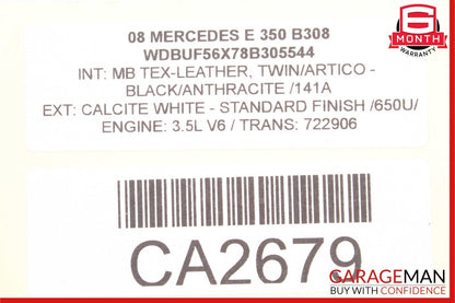 03-09 Mercedes W211 E350 E320 E500 Front Right Exterior Door Handle Flintgray