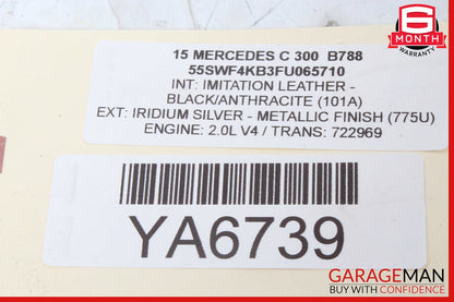 15-20 Mercedes W205 C300 C350e C43 AMG Rear Left Side Door Lock Latch Actuator
