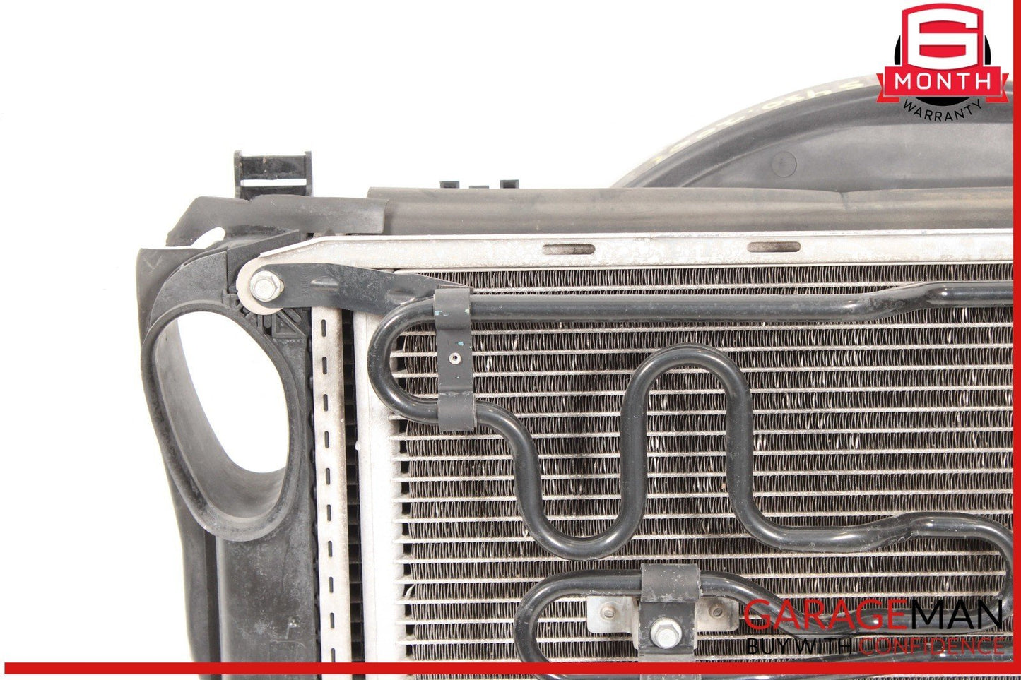 02-06 Mercedes W220 S430 Engine Motor Cooling Fan Shroud w/ Radiator OEM