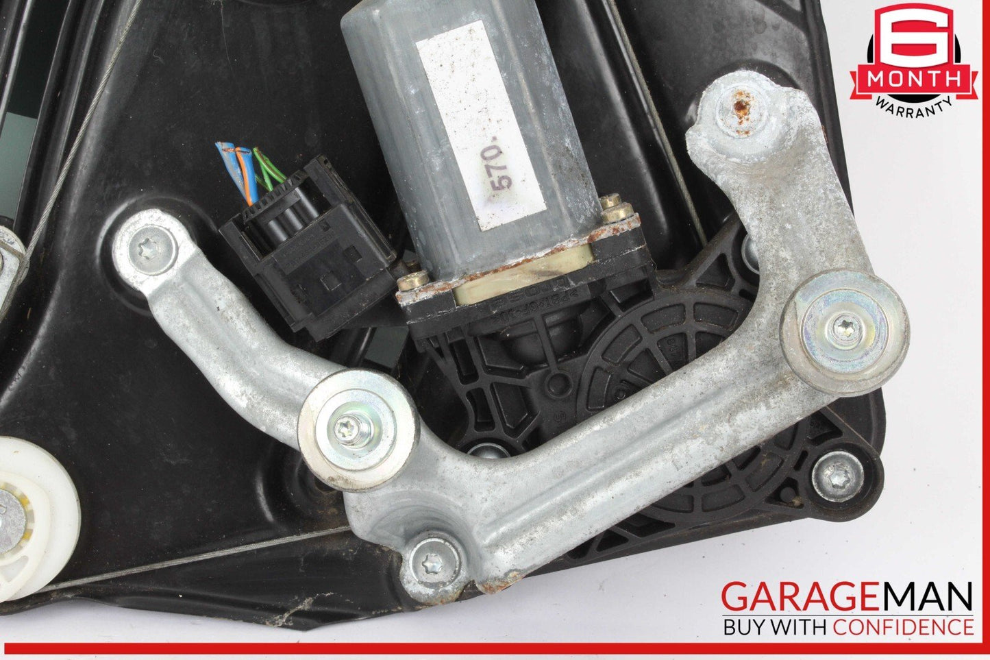 03-12 Mercedes R230 SL500 SL550 Rear Left Window Quarter Glass Regulator OEM