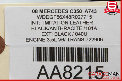 08-14 Mercedes W204 C350 C300 AC A/C Climate Control Switch Trim Bezel OEM