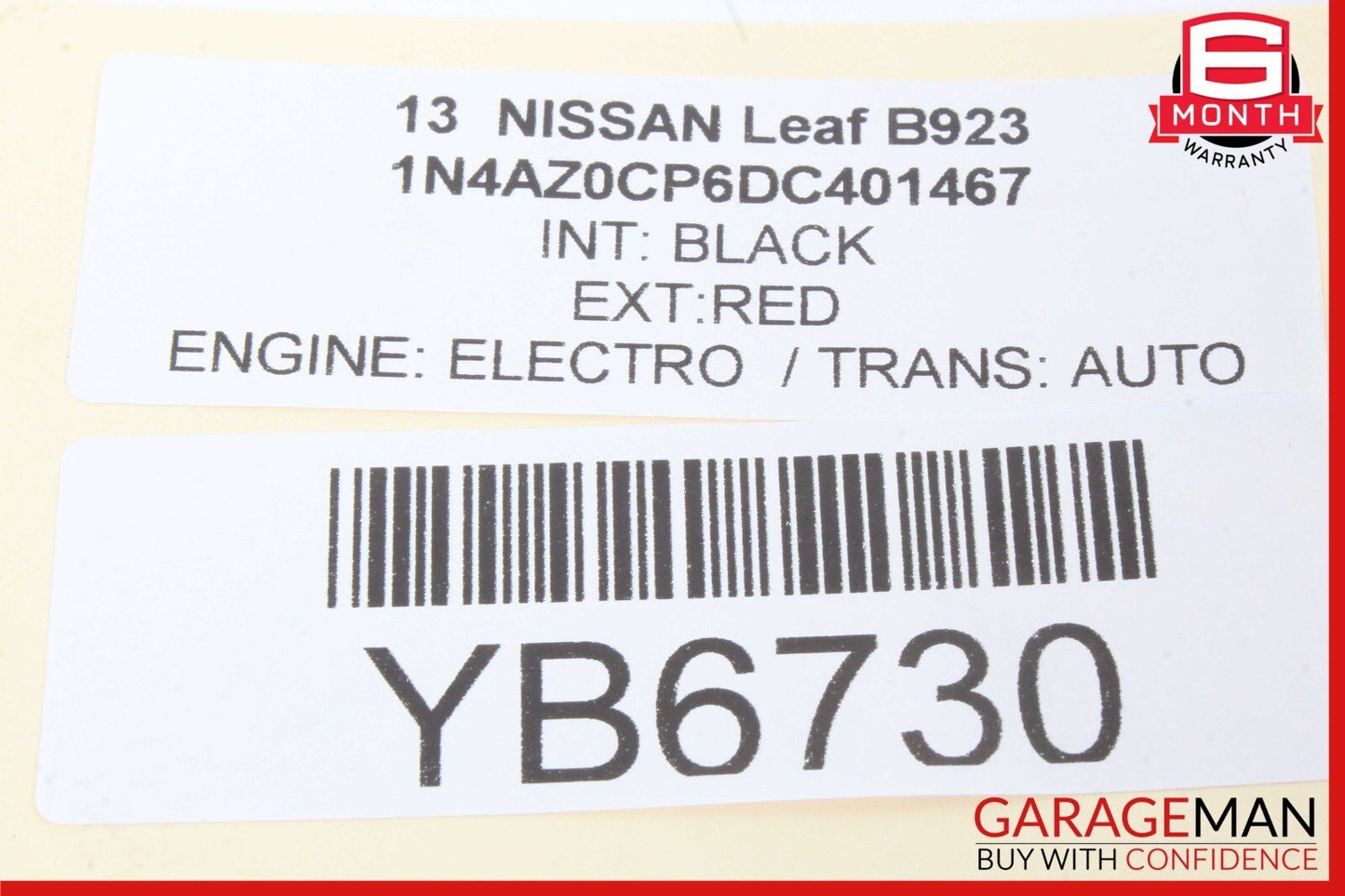 13-24 Nissan Leaf Rear Left Driver Side Window Regulator Motor 82731-3NF0A OEM