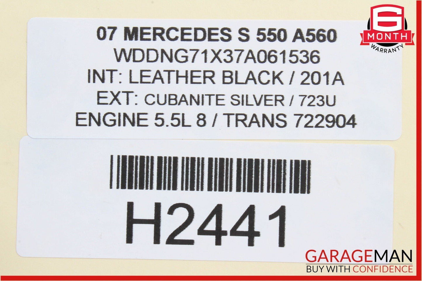 07-13 Mercedes W221 S550 CL550 Rear Trunk Lid Latch Lock Actuator 2217500085 OEM
