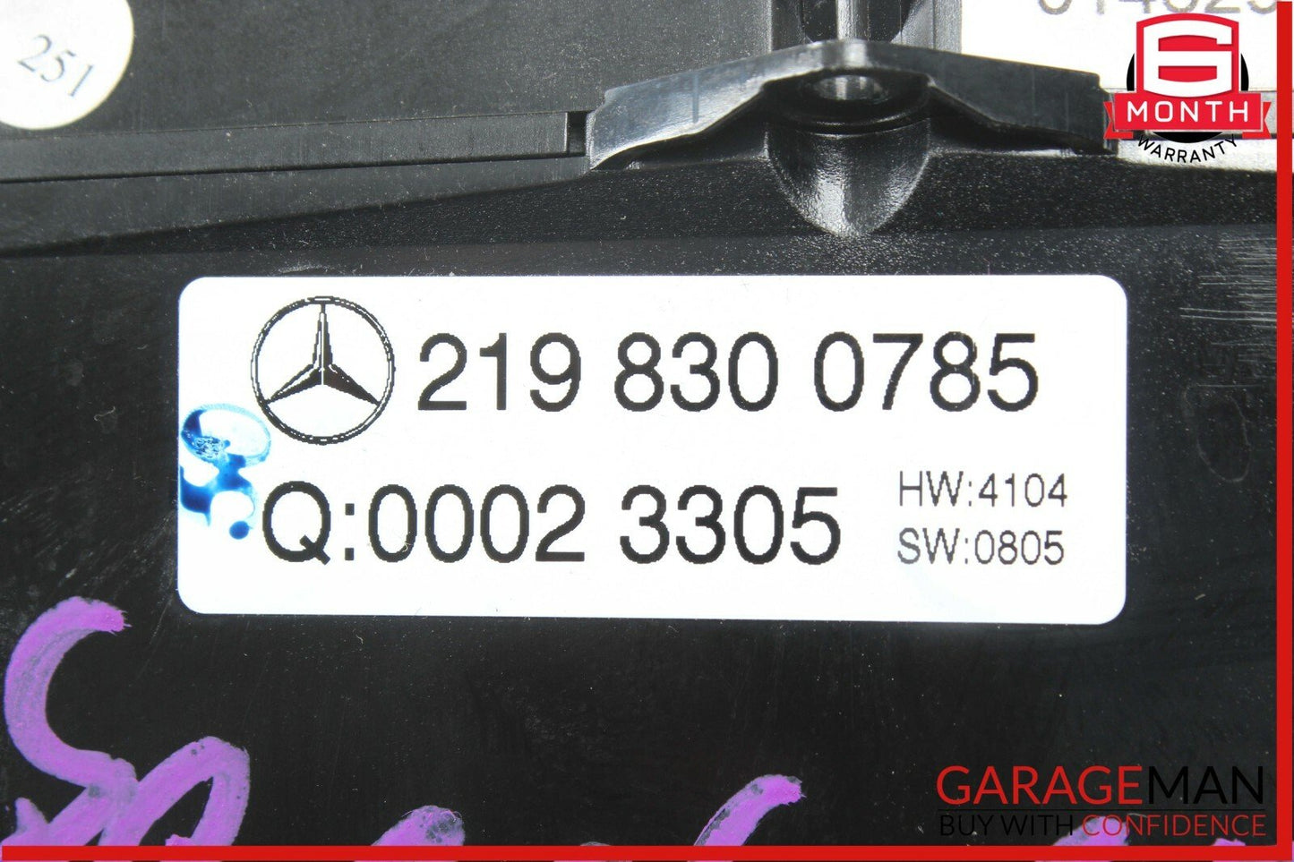 06-11 Mercedes W219 CLS500 CLS550 AC A/C Heater Climate Control Switch Unit