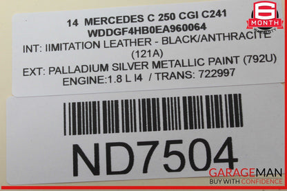08-18 Mercedes W204 C250 CGI Rear Left or Right Door Speaker 2048205602 OEM
