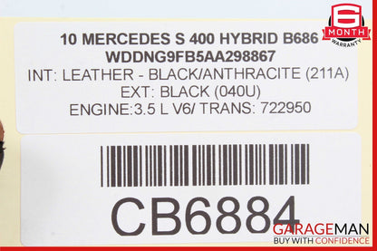 10-13 Mercedes W221 S400 S550 Rear Right Side Window Control Switch Black OEM
