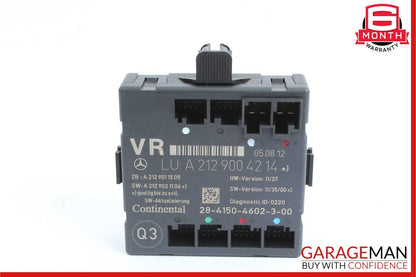 08-14 Mercedes W204 C250 C350 Front Right Side Door Control Module 2129004214
