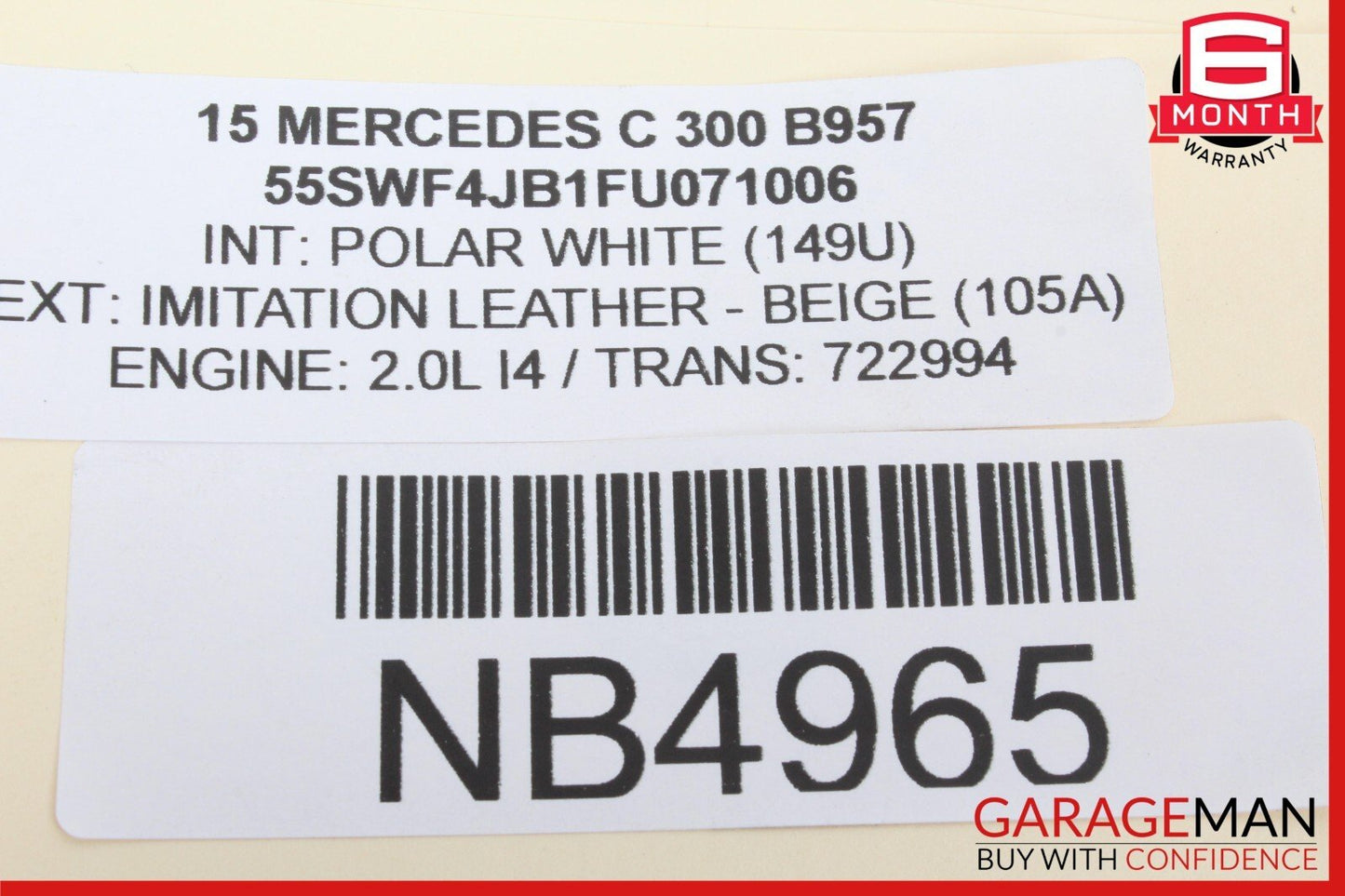 15-20 Mercedes W205 C300 C400 Front Right Passenger Side Lower Control Arm RWD