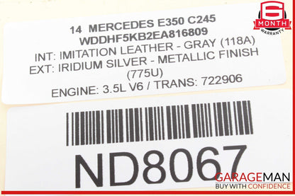 08-18 Mercedes W212 E350 C350 CLS550 Rear Right Side Door Control Module Unit