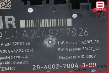 08-14 Mercedes W204 C300 C350 Rear Right Side Door Control Module OEM