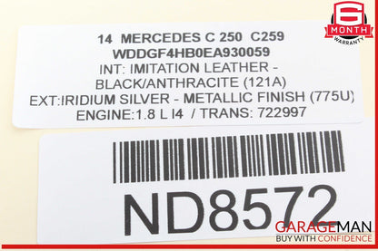 08-14 Mercedes W204 C250 C350 C63 Rear Left Side Door Lock Latch Actuator OEM