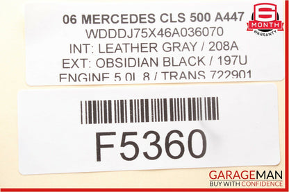 06-11 Mercedes W219 CLS500 CLS550 Rear Right Passenger Door Control Module