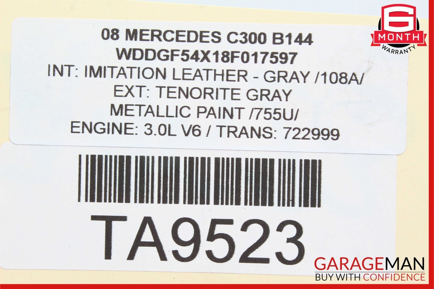 Mercedes C300 GLK350 CLK350 C350 E350 Engine Cylinder Head Cover Left Side