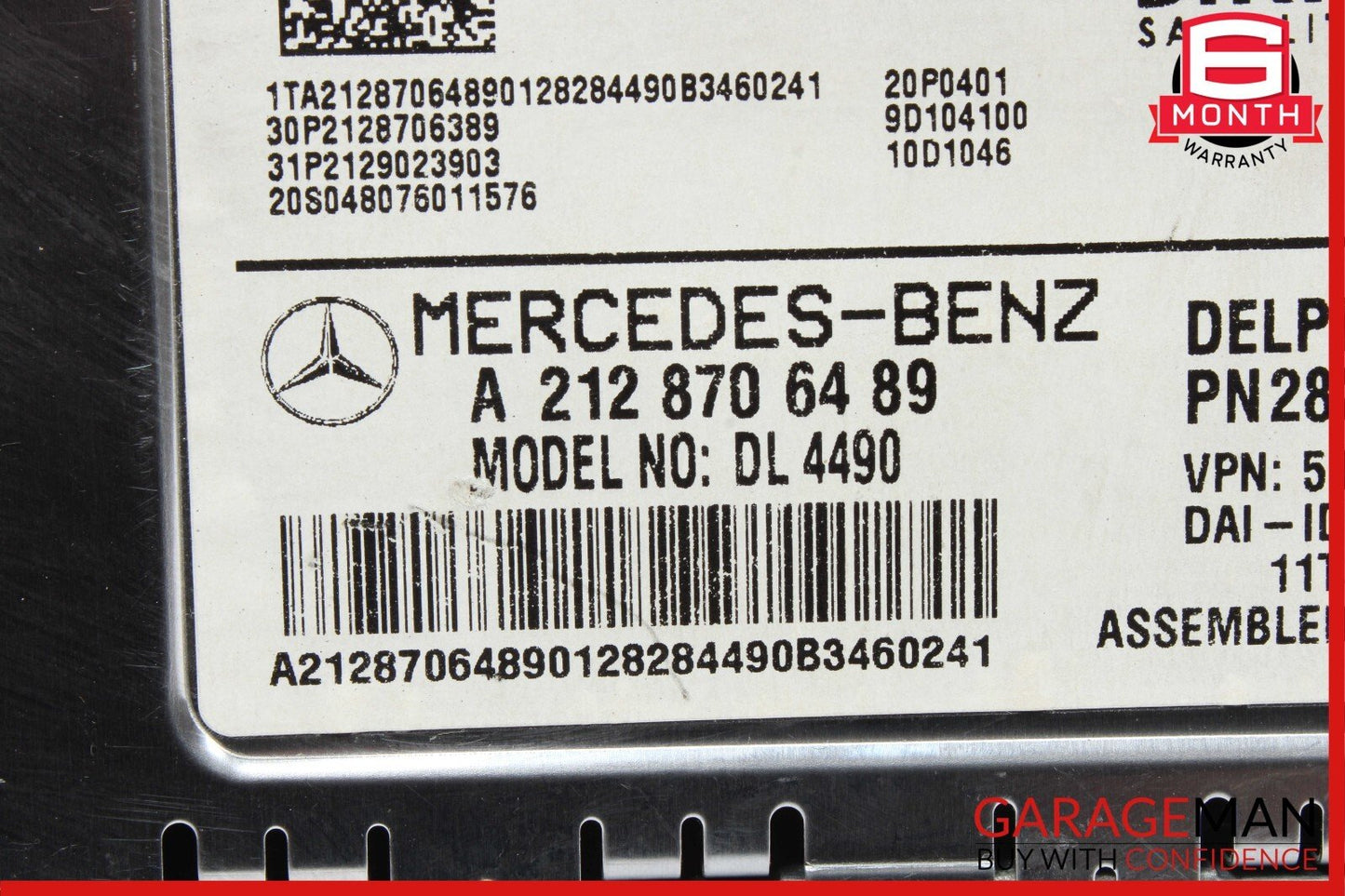 12-14 Mercedes W204 C250 CLS500 Sirius Satellite Radio Receiver Control Module