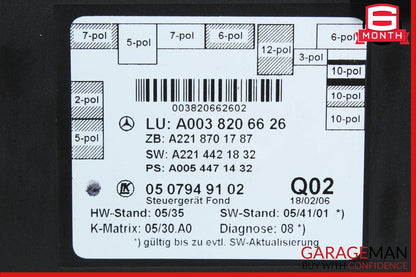 07-09 Mercedes W221 S550 S63 AMG Rear Right Or Left Side Door Controller Module