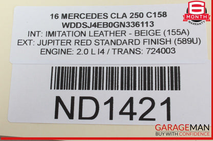 14-19 Mercedes W117 CLA250 CLA45 AMG Front Right Side Door Lock Latch Actuator