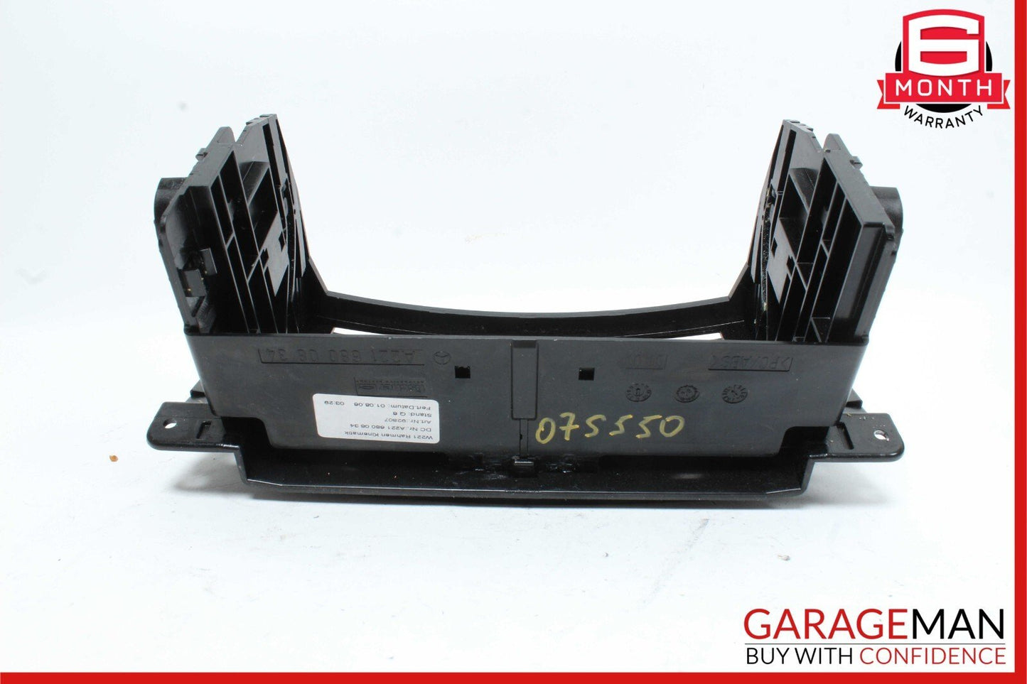 07-13 Mercedes W221 S550 Center Console Dashboard Dash CD Player Cover Black OEM